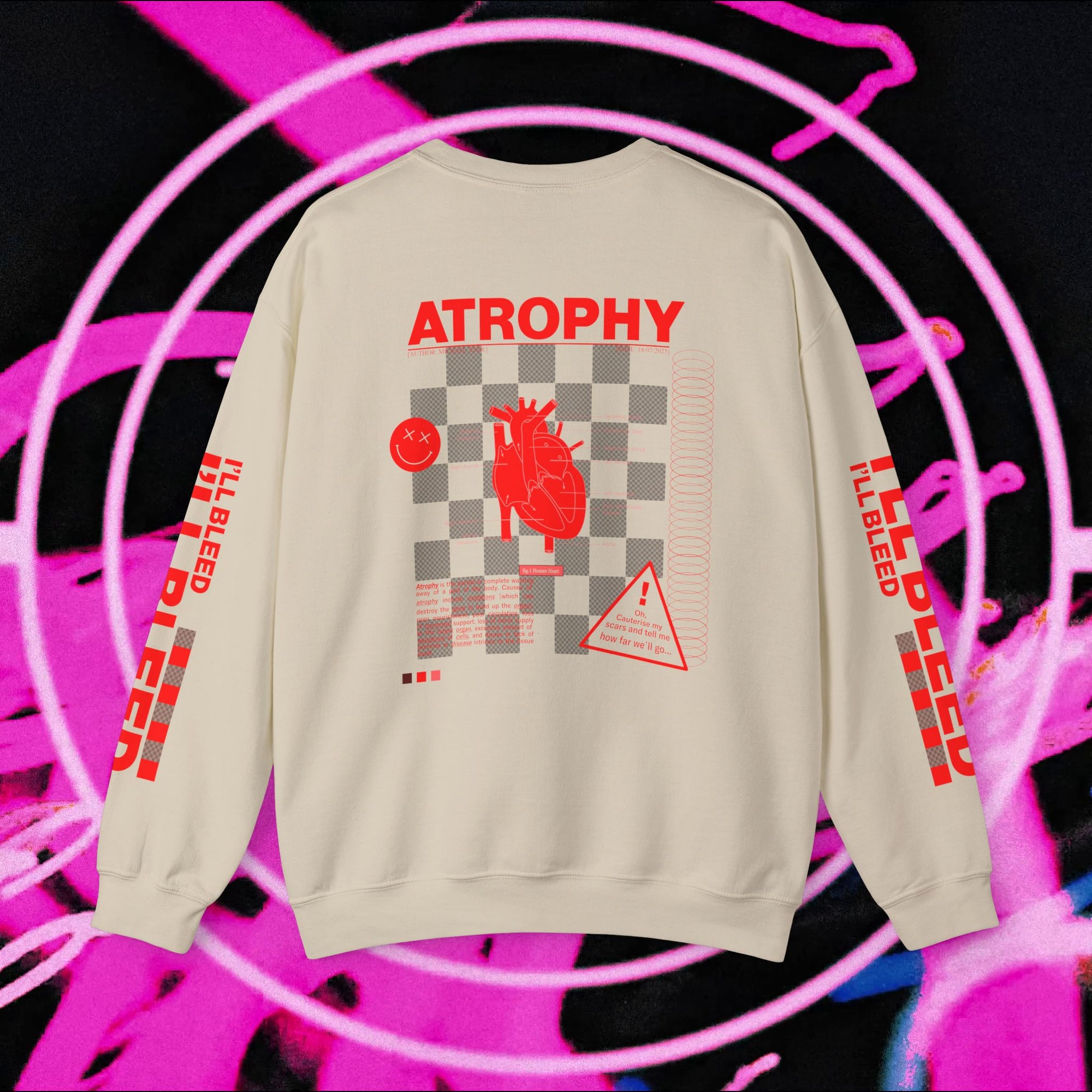 "Atrophy" Hypochondriac Brutalist Sweatshirt
