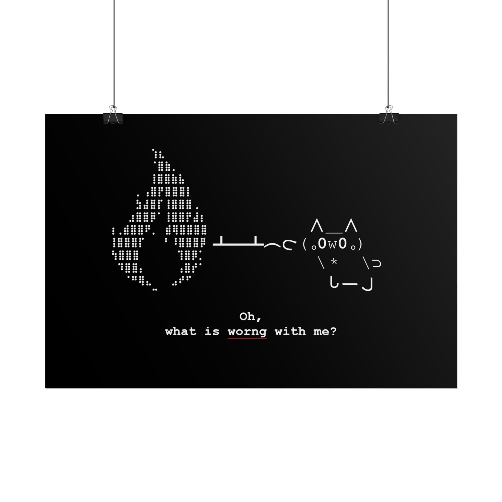 "Atrophy" ASCII Art Poster
