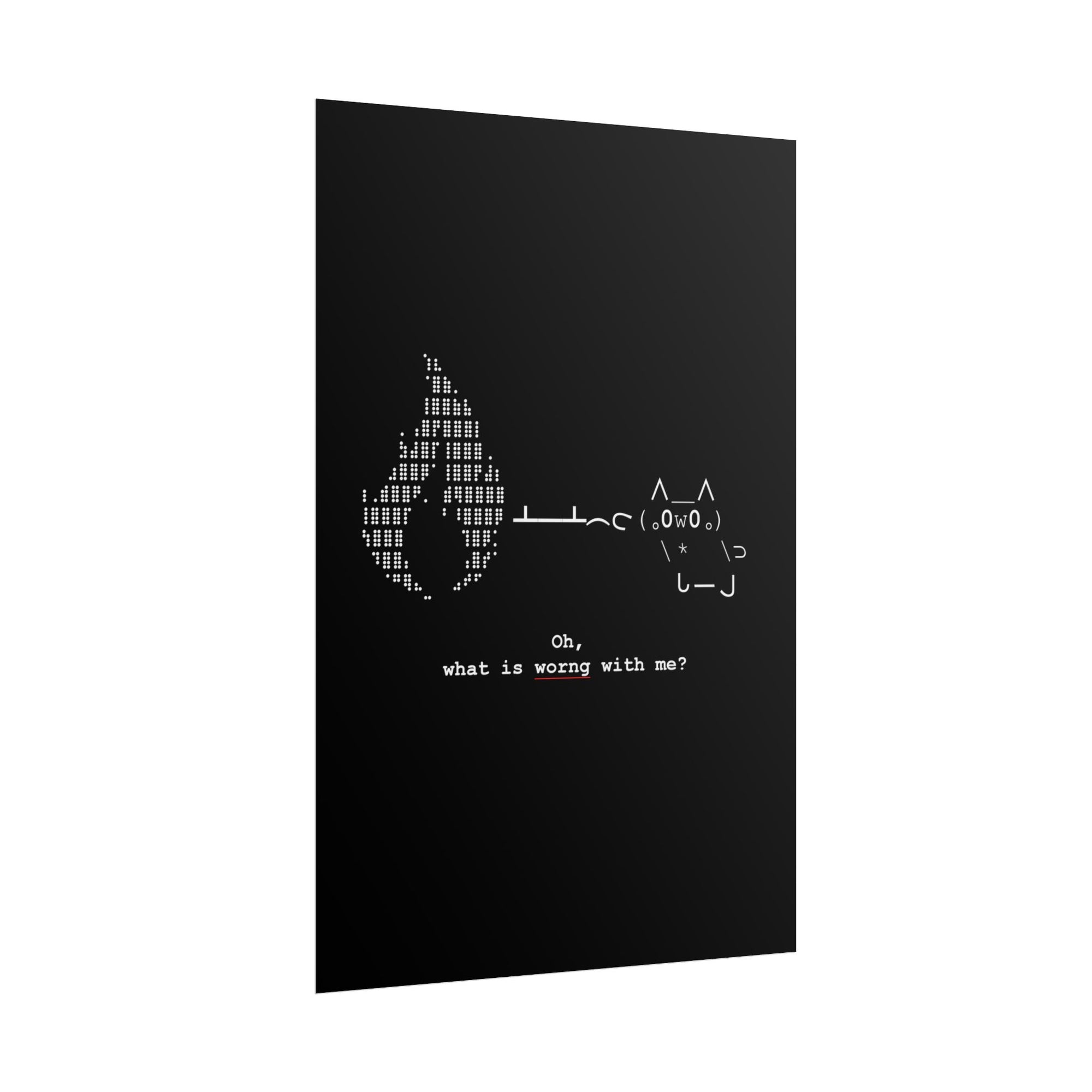 "Atrophy" ASCII Art Poster