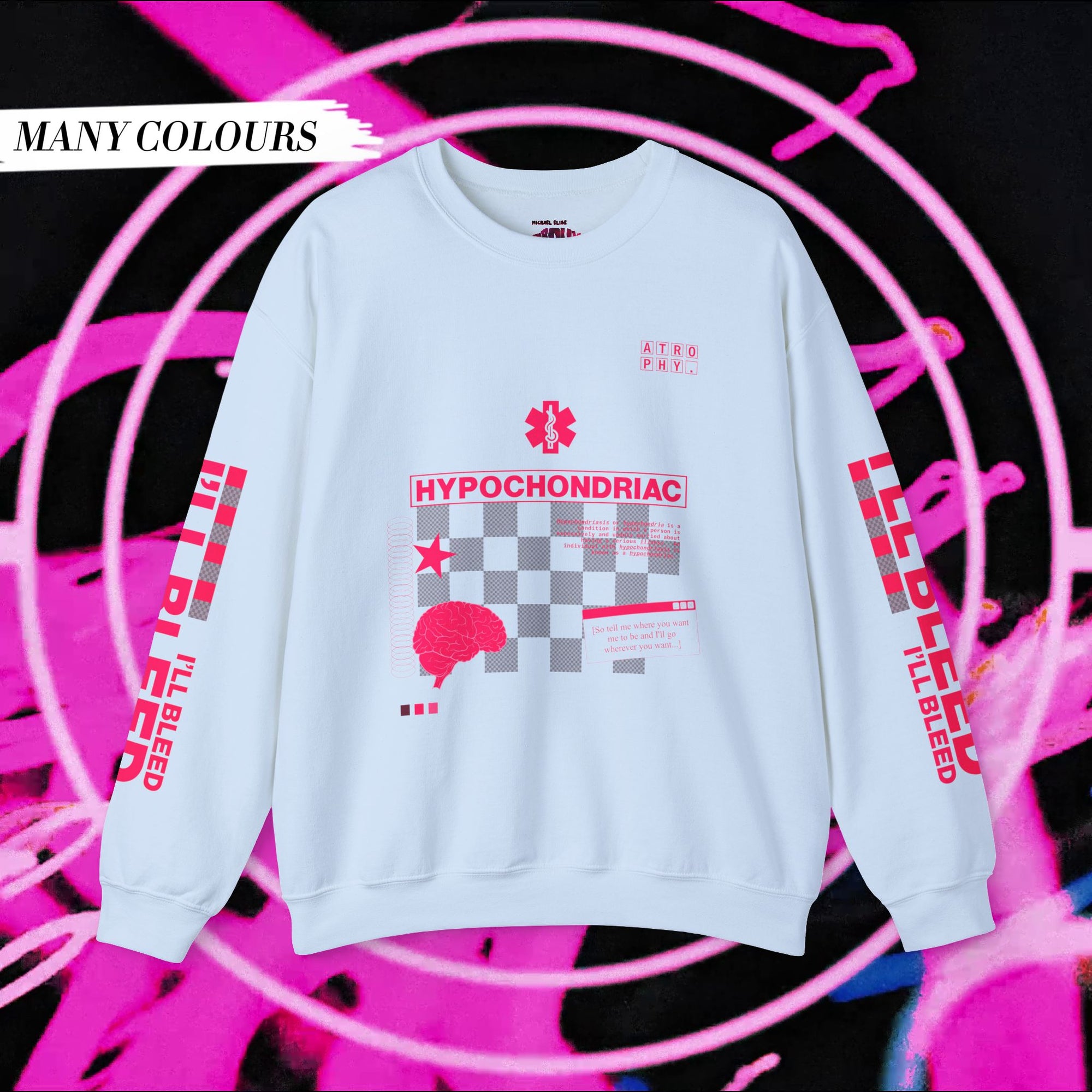 "Atrophy" Hypochondriac Brutalist Sweatshirt