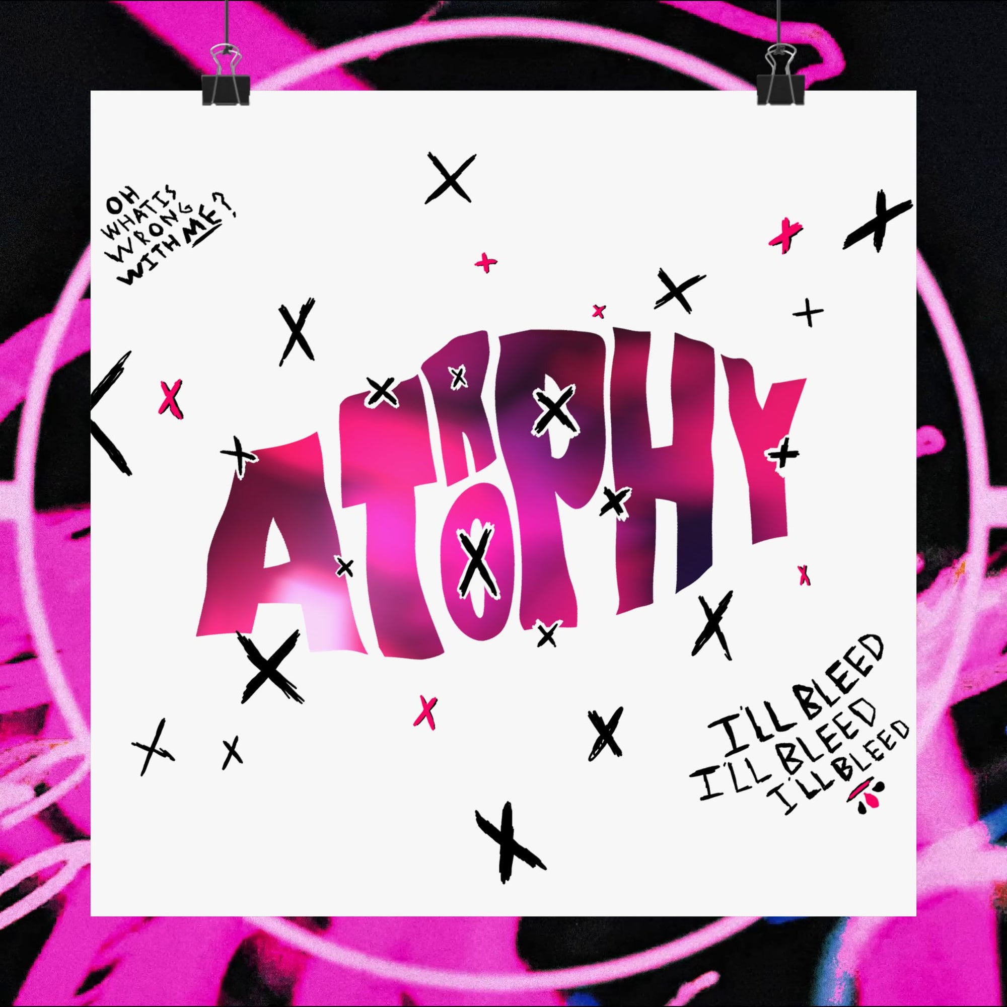 "Atrophy" X-Trophy Poster (White)