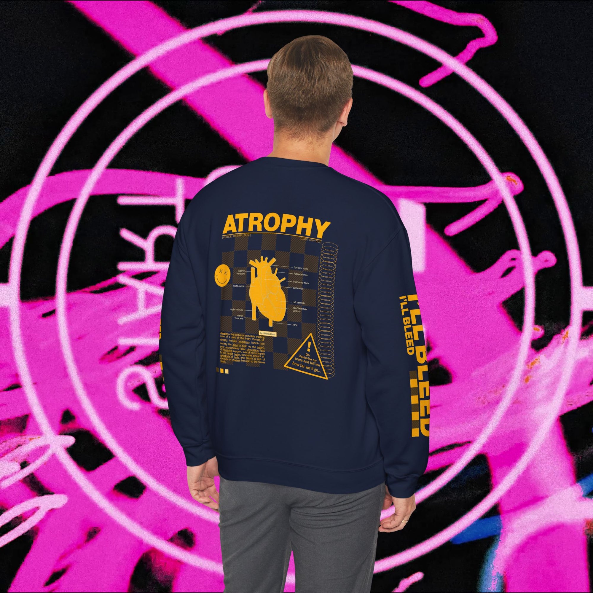 "Atrophy" Hypochondriac Brutalist Sweatshirt