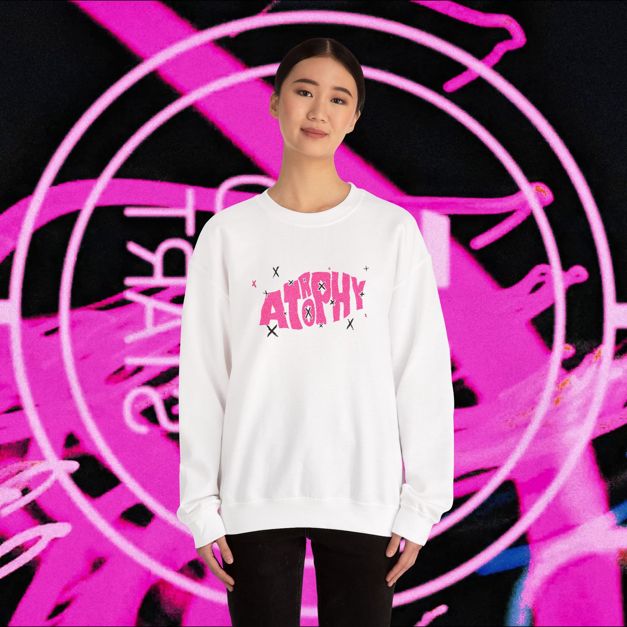 "Atrophy" X-Trophy Embroided Sweater (Lighter Colours)