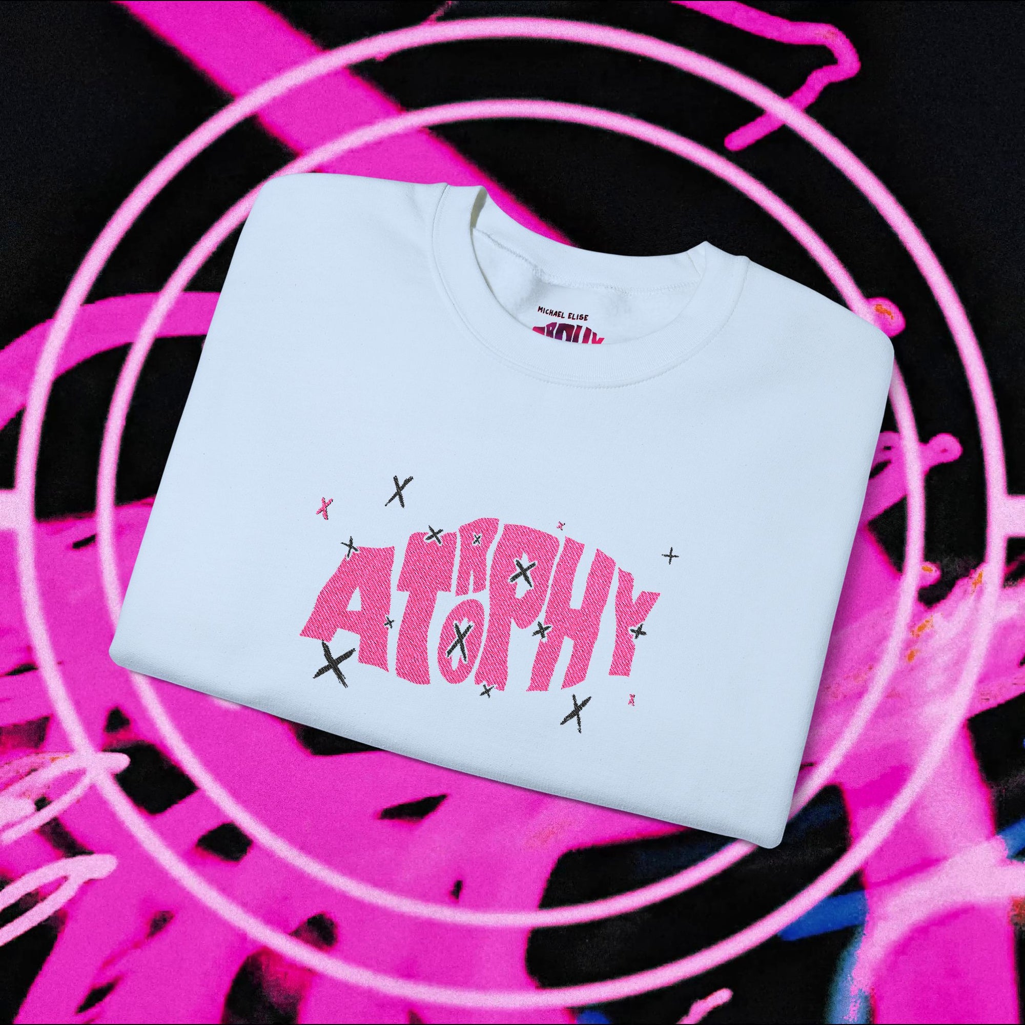 "Atrophy" X-Trophy Embroided Sweater (Lighter Colours)