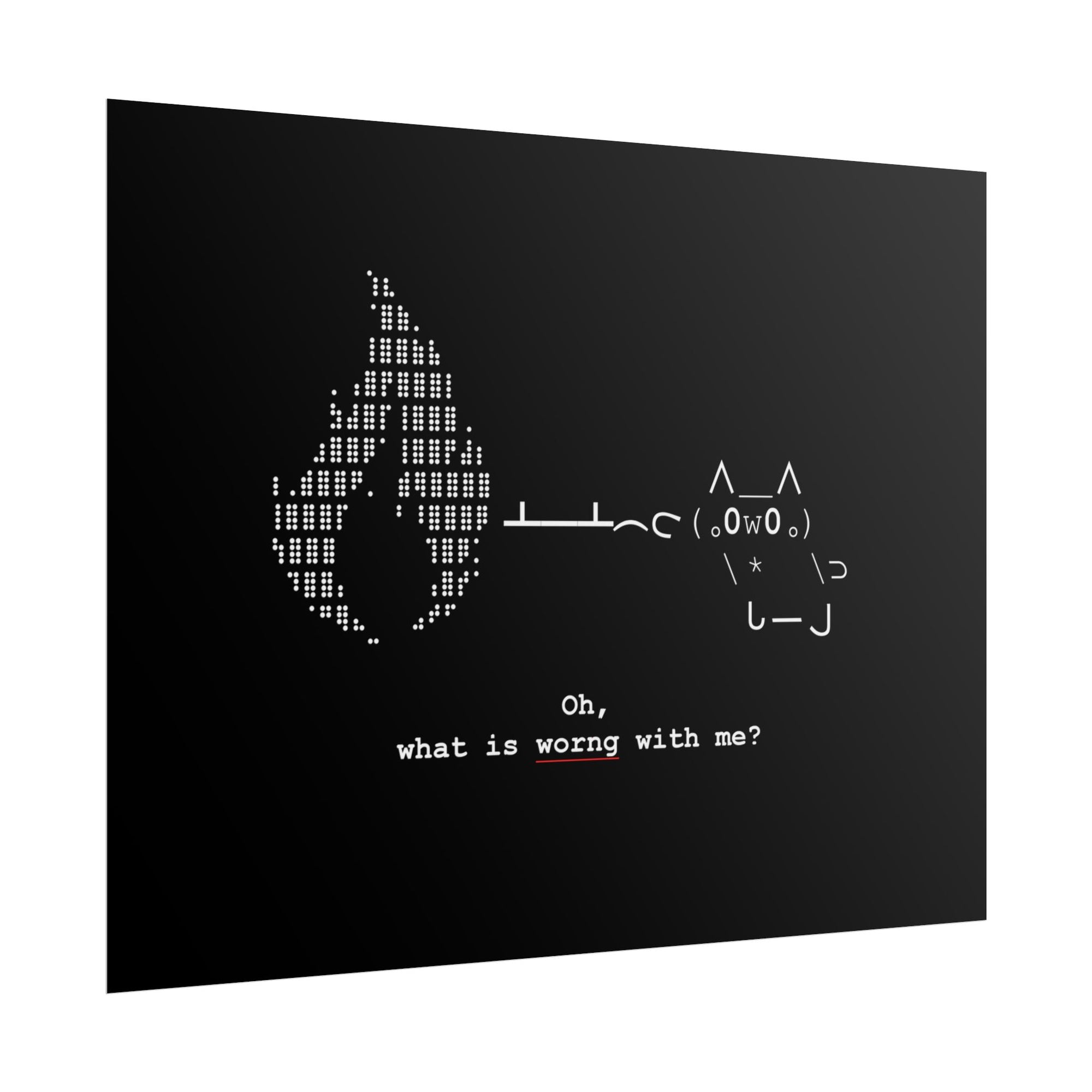 "Atrophy" ASCII Art Poster