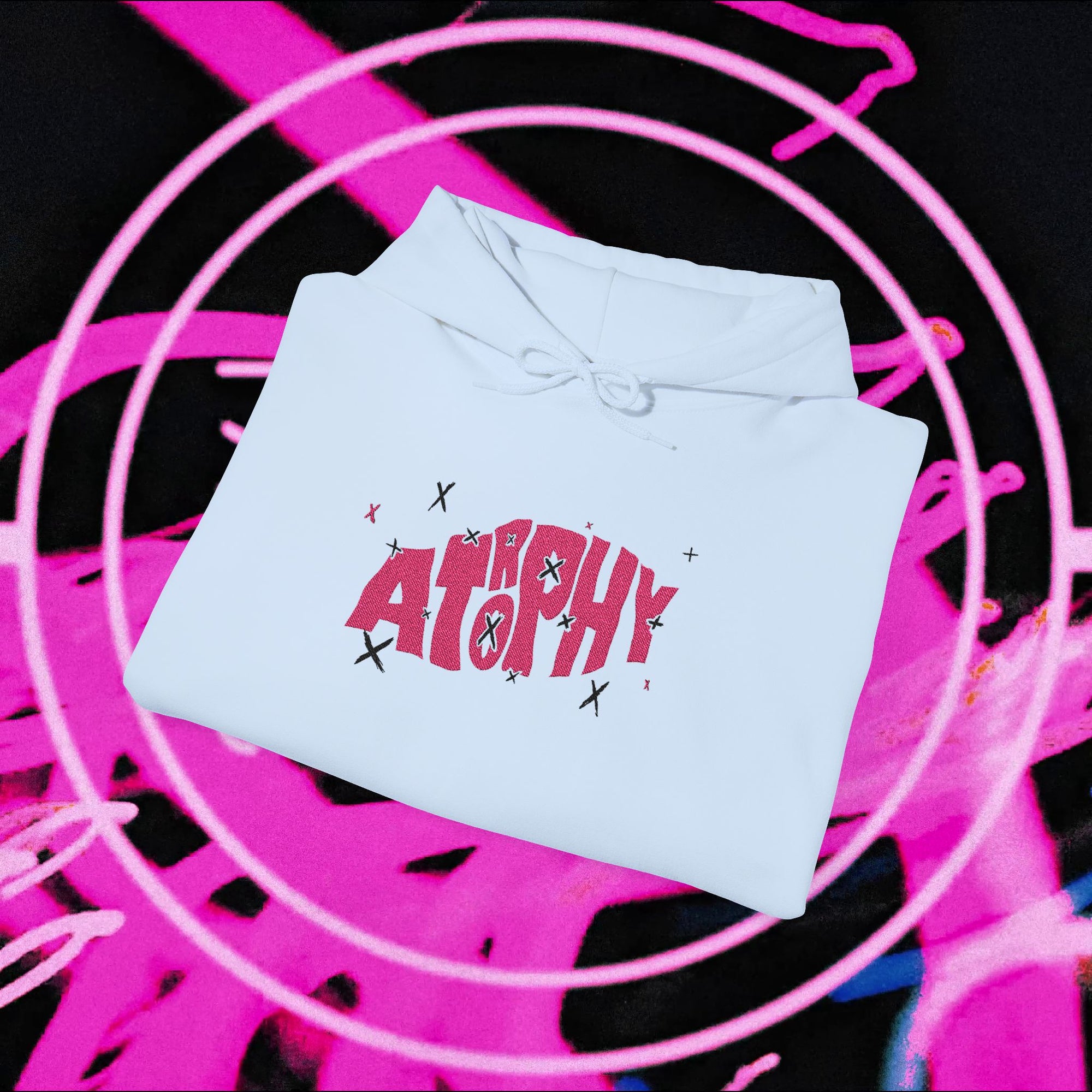 "Atrophy" X-Trophy Embroided Hoodie (Light Colours)
