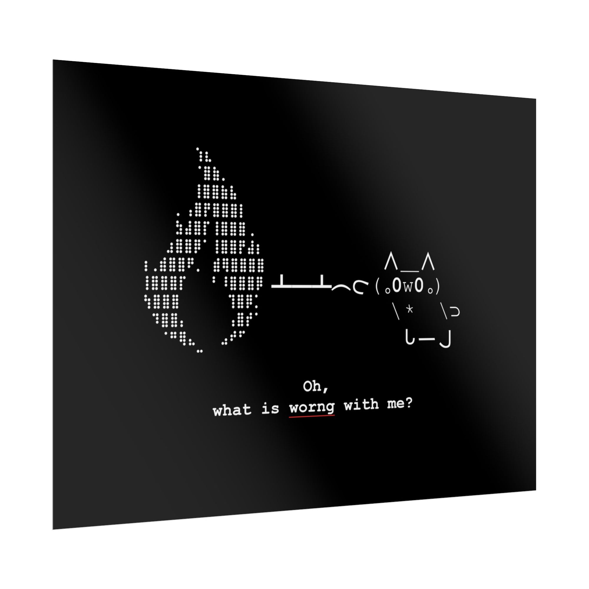 "Atrophy" ASCII Art Poster