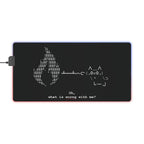 "Atrophy" ASCII Art LED Desk Pad