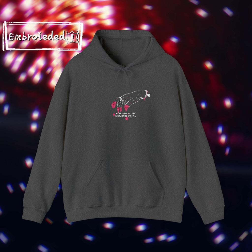"Golden Blood" Kill The Royal Embroided Hoodie (Dark Colours)