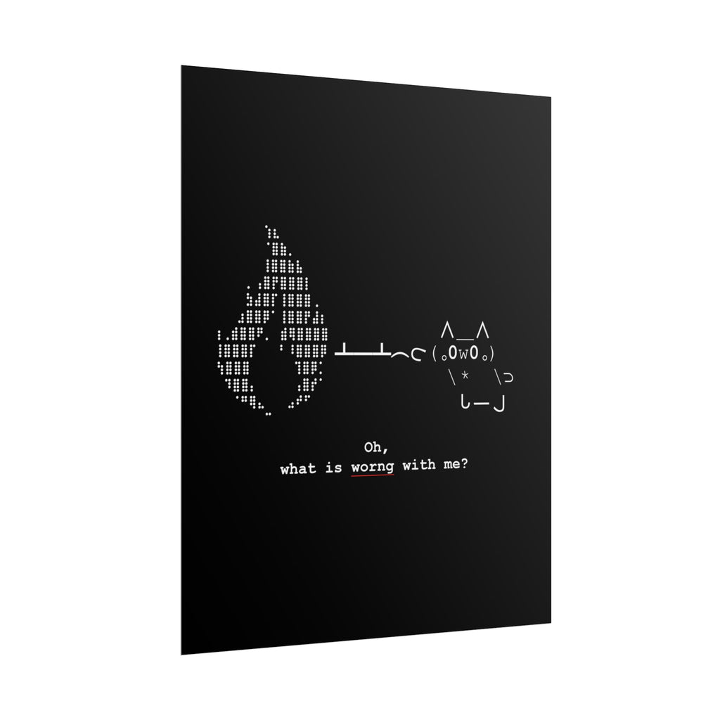 "Atrophy" ASCII Art Poster