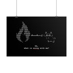 "Atrophy" ASCII Art Poster