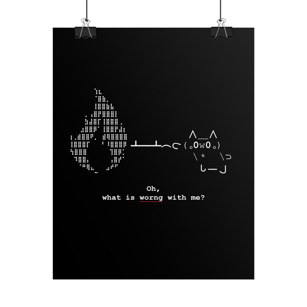 "Atrophy" ASCII Art Poster
