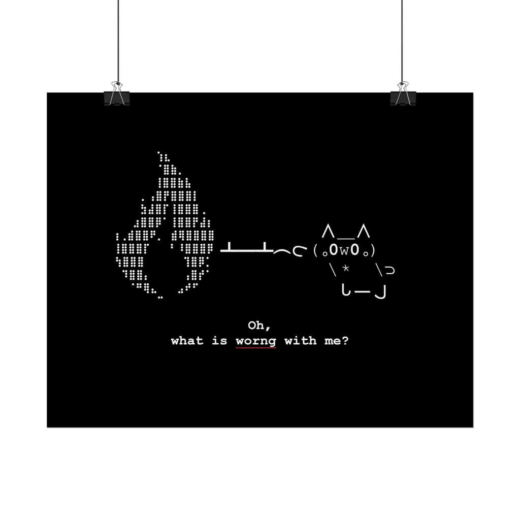 "Atrophy" ASCII Art Poster