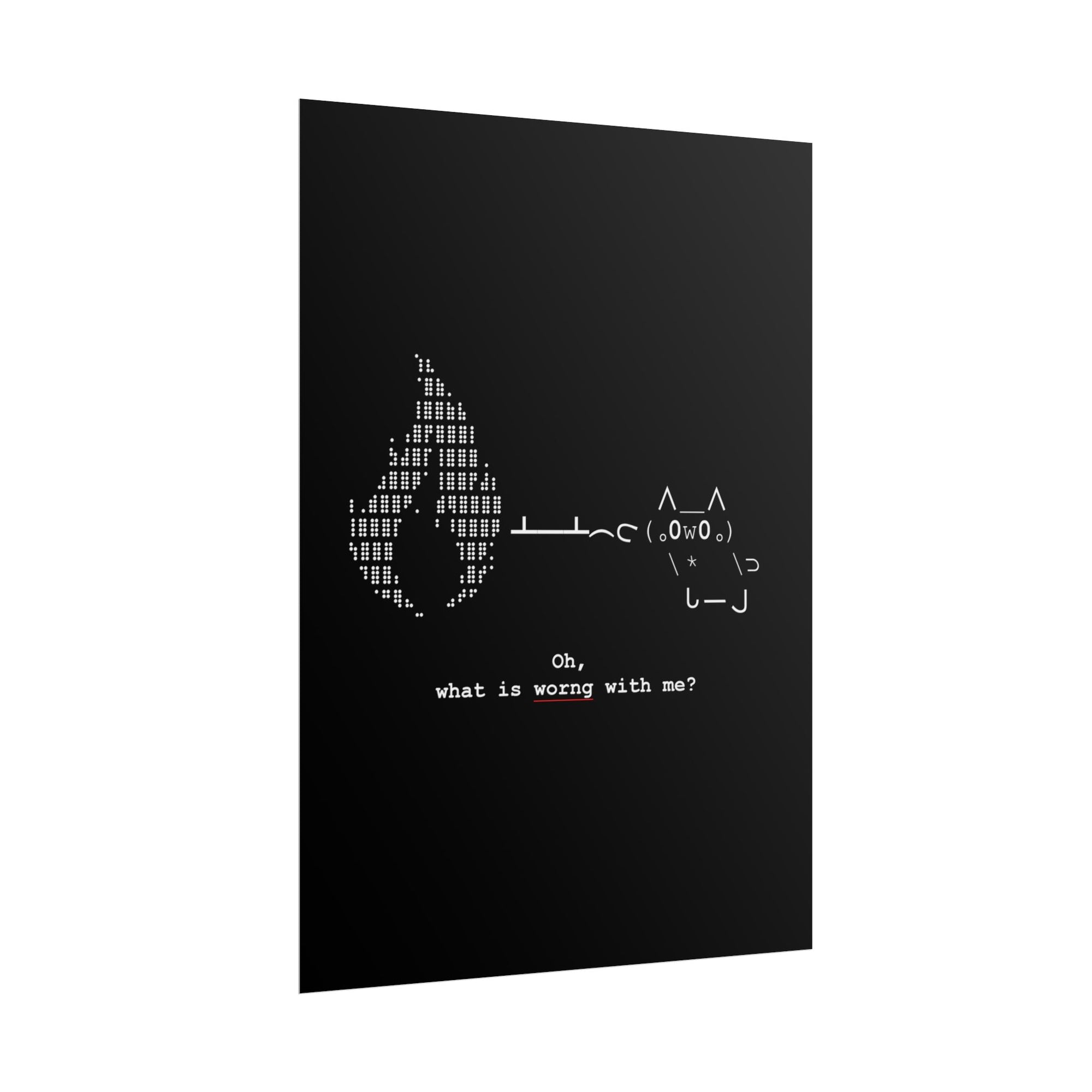 "Atrophy" ASCII Art Poster