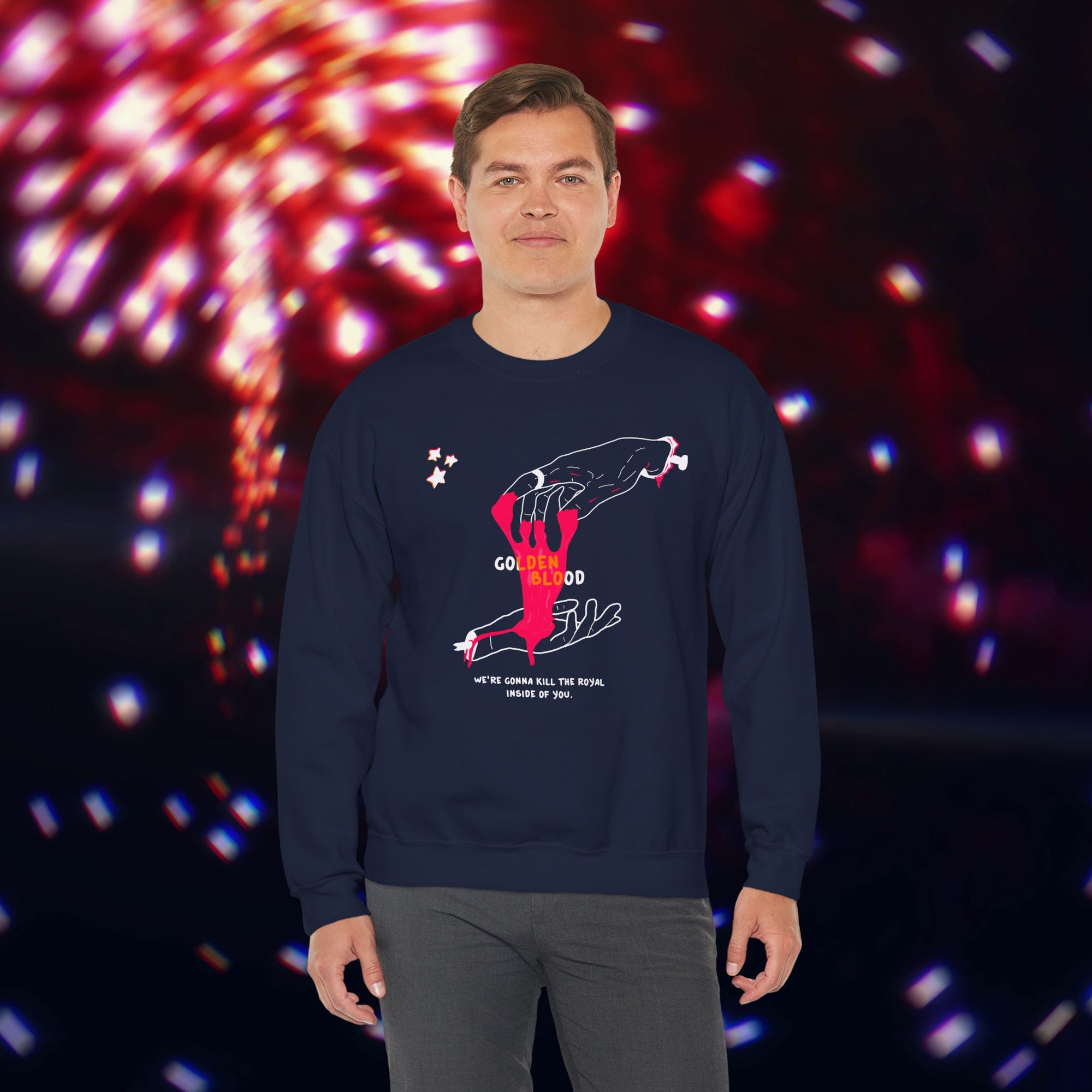 "Golden Blood" Severed Hands Sweater