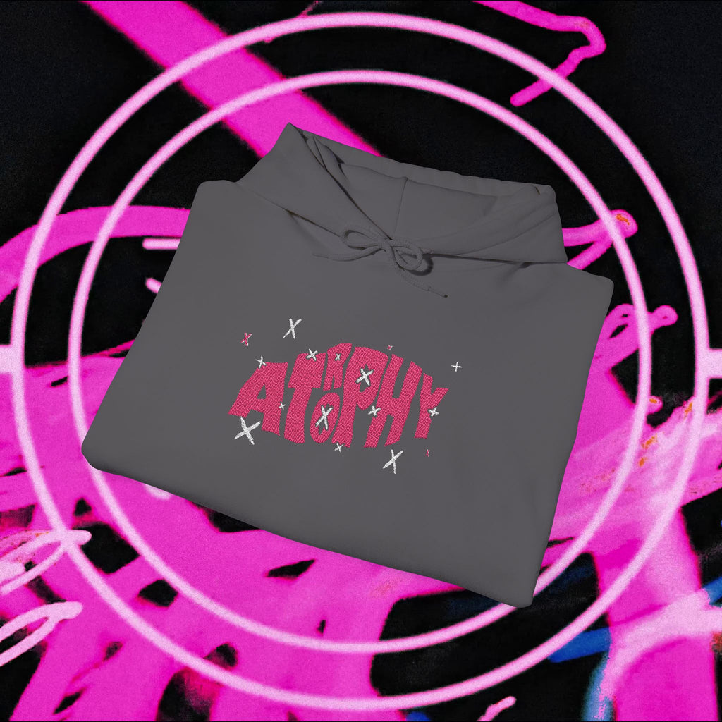 "Atrophy" X-Trophy Embroided Hoodie (Dark Colours)