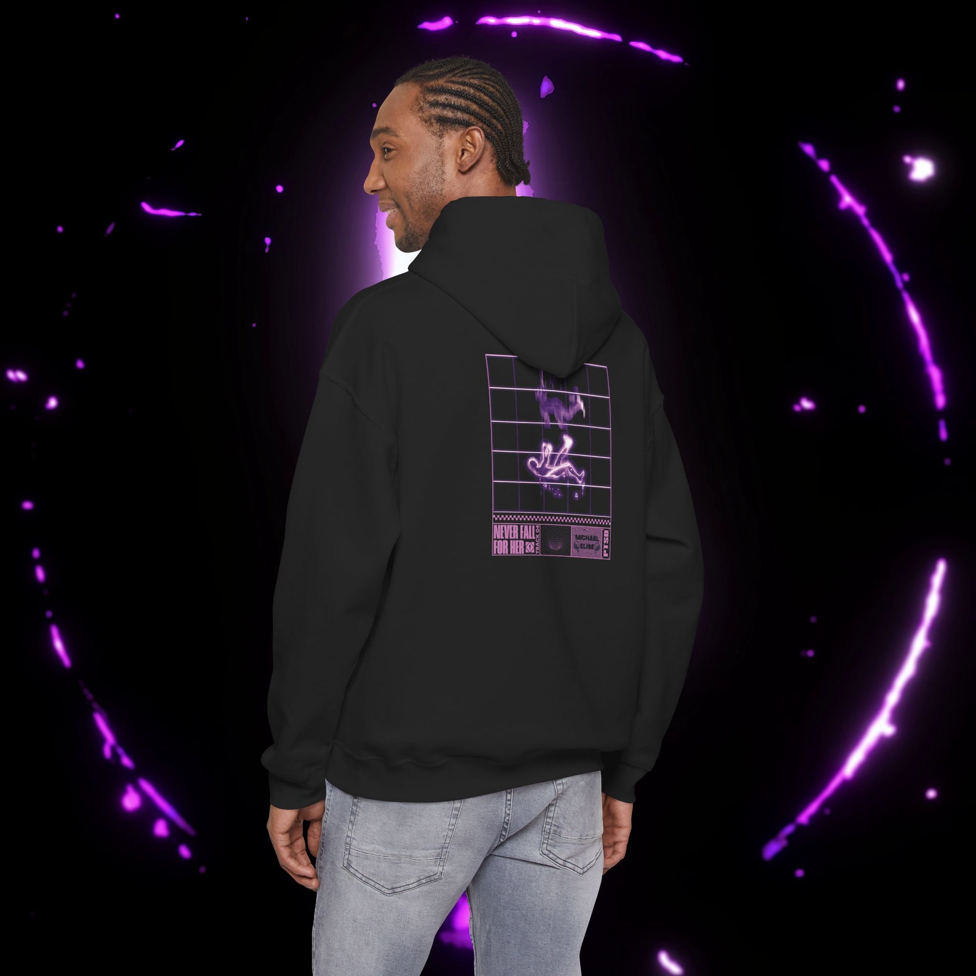"Never Fall For Her" EP Art Hoodie (Purple)