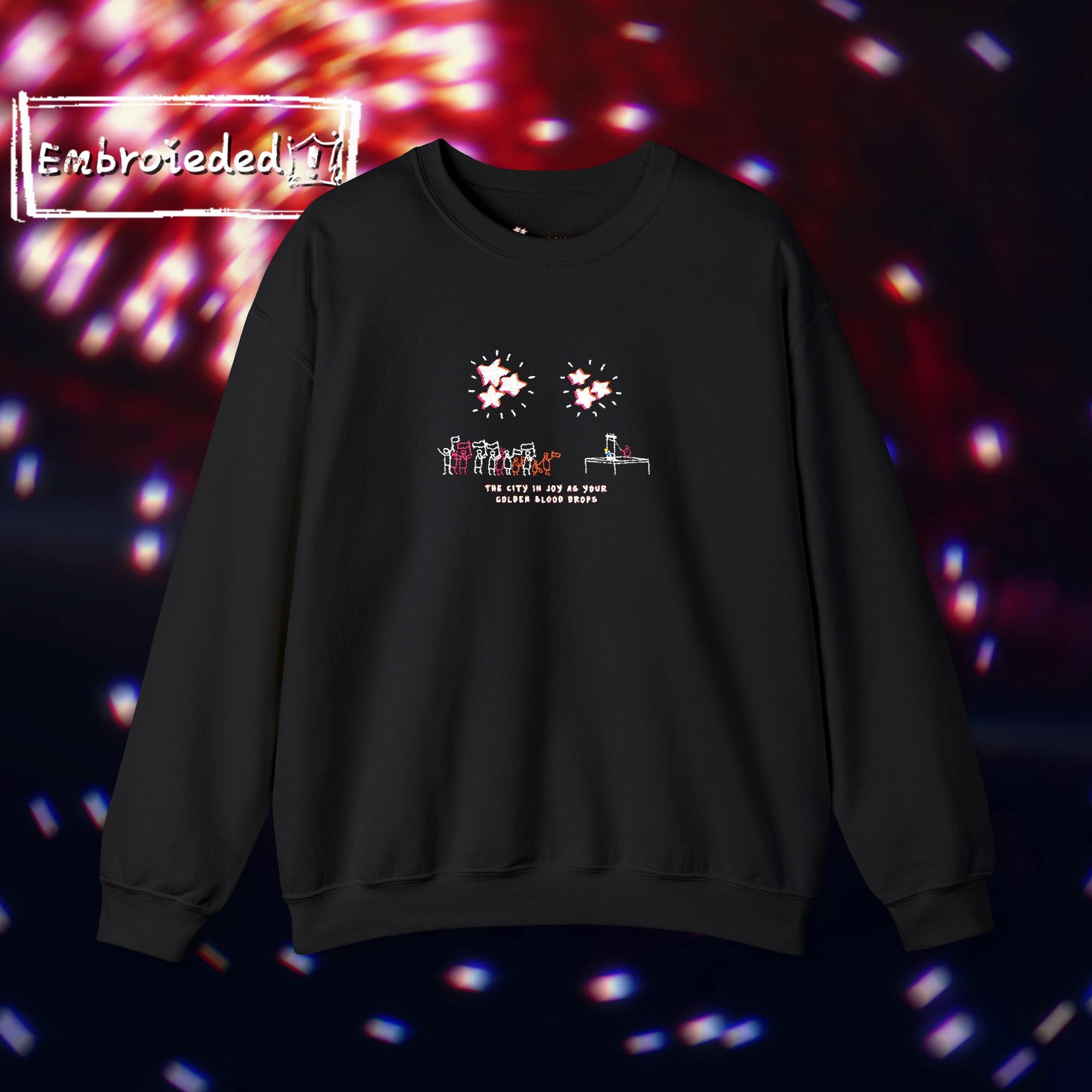 "Golden Blood" Coronation Day Embroided Sweater