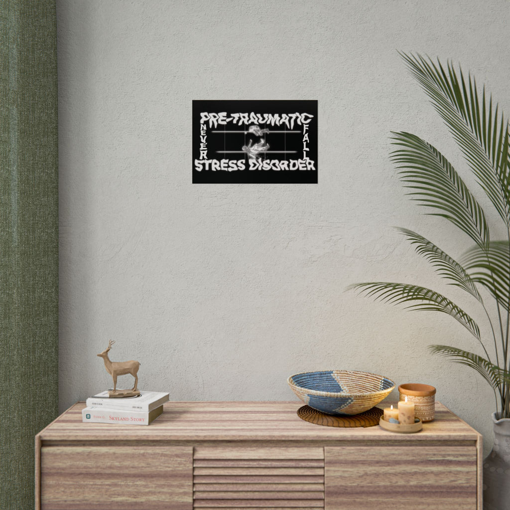 "Never Fall For Her" EP Art Poster (White)