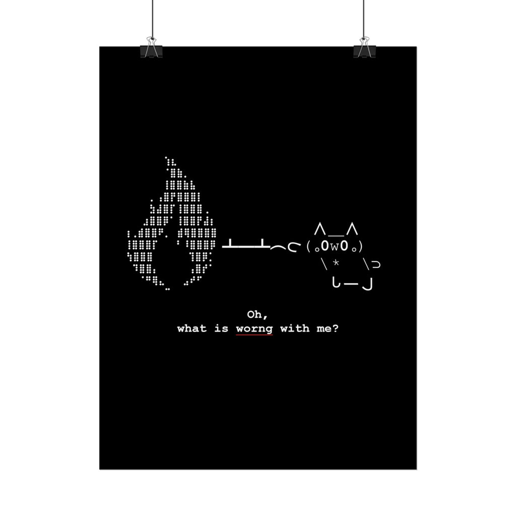 "Atrophy" ASCII Art Poster