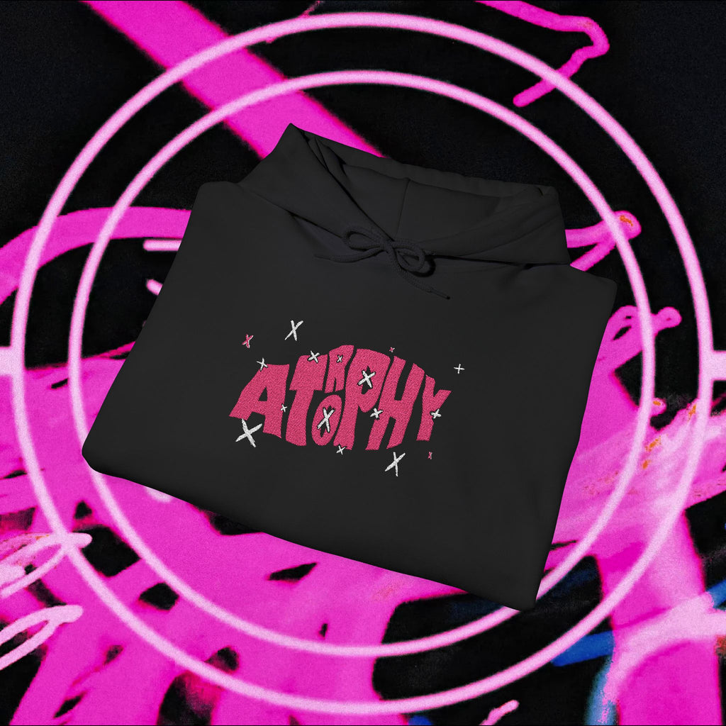 "Atrophy" X-Trophy Embroided Hoodie (Dark Colours)