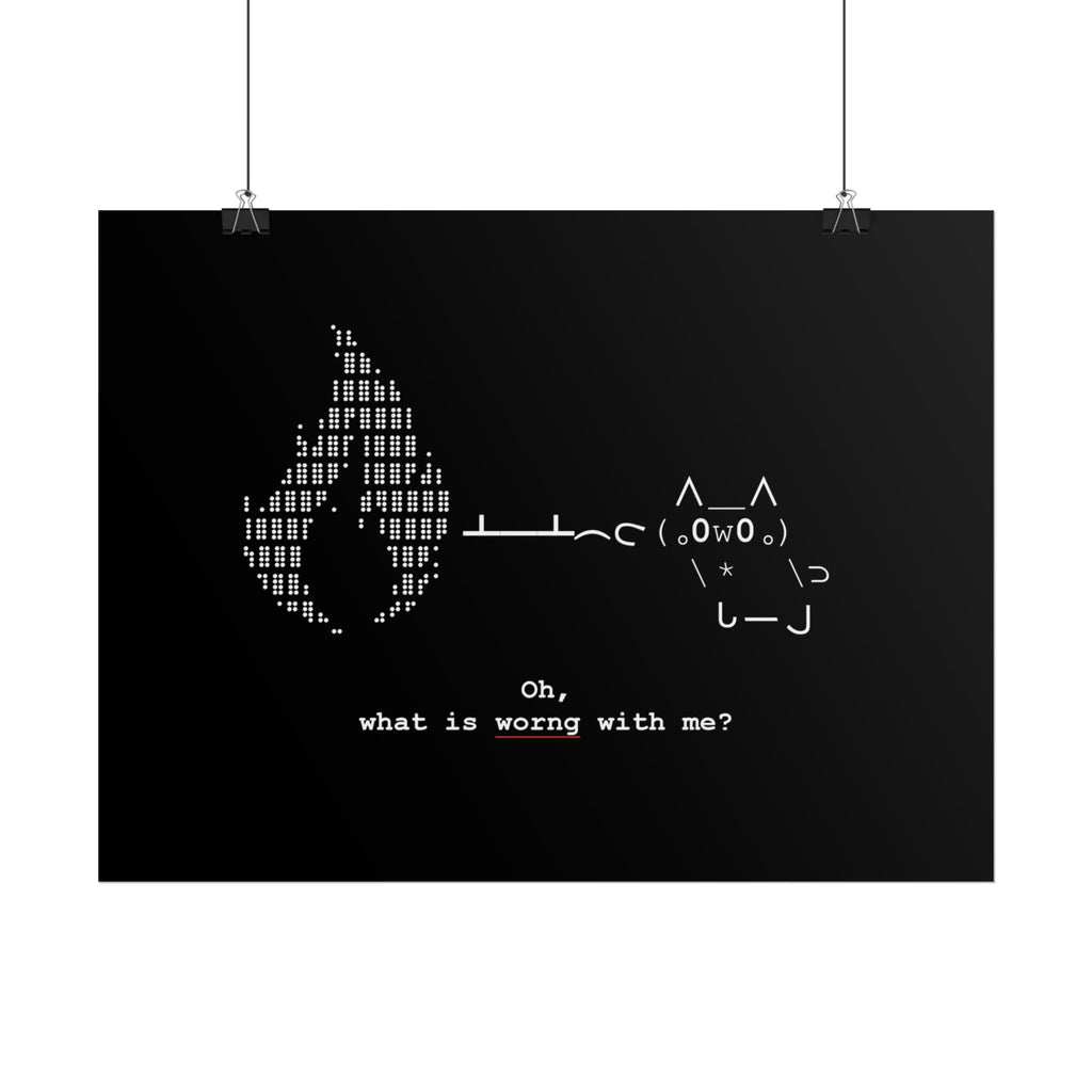 "Atrophy" ASCII Art Poster
