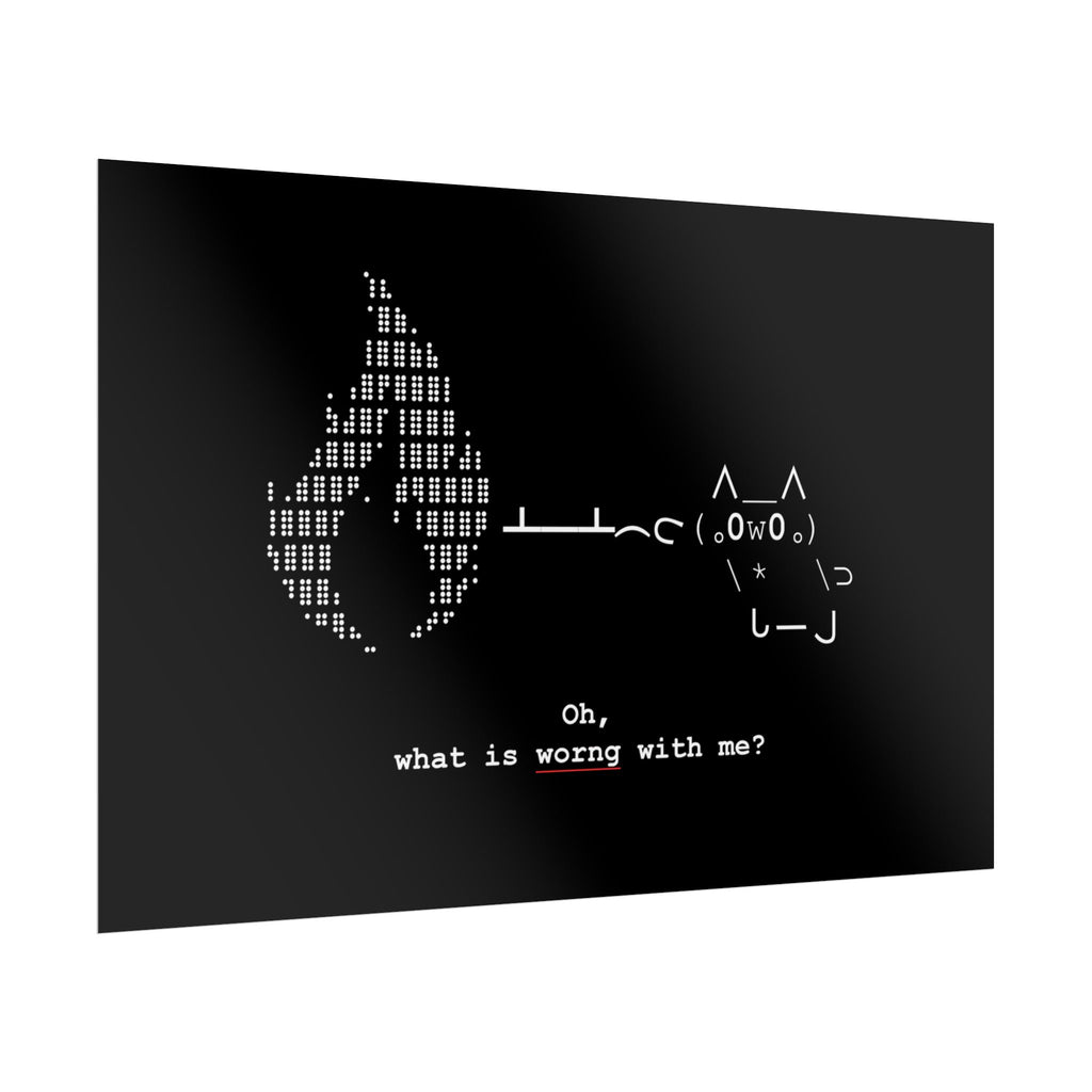 "Atrophy" ASCII Art Poster