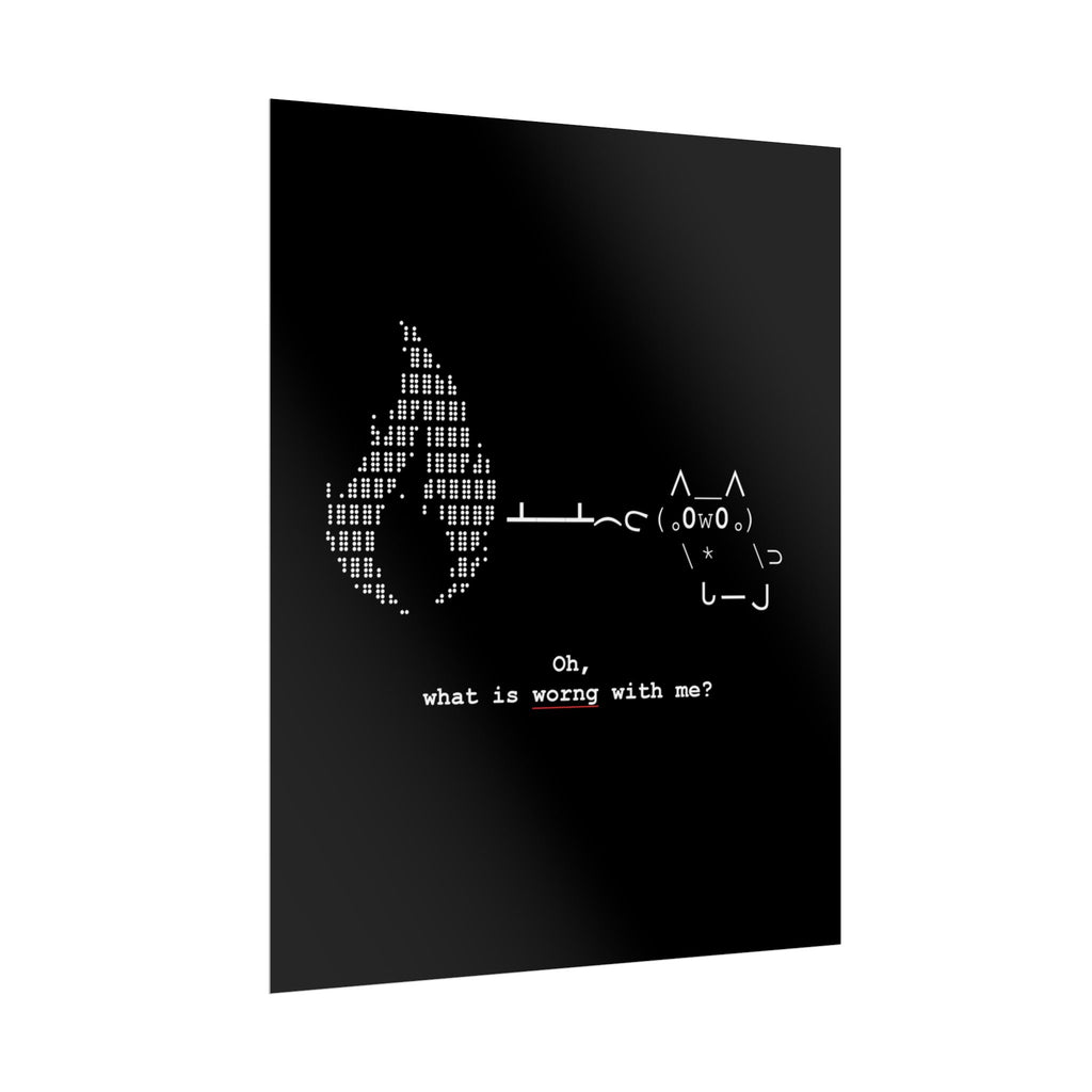 "Atrophy" ASCII Art Poster