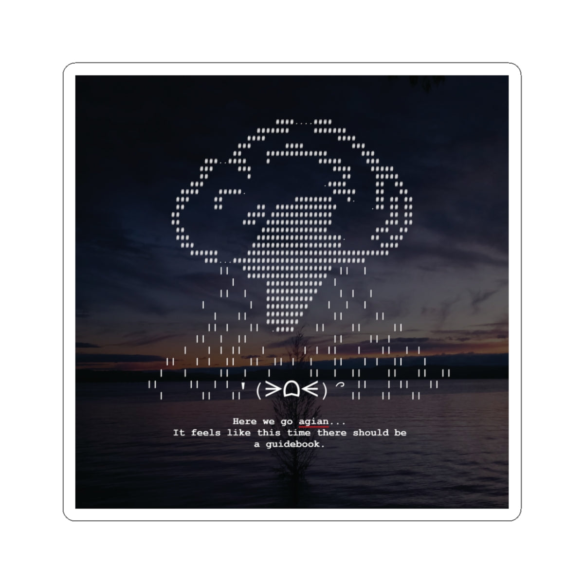 "Storm" ASCII Art Sticker