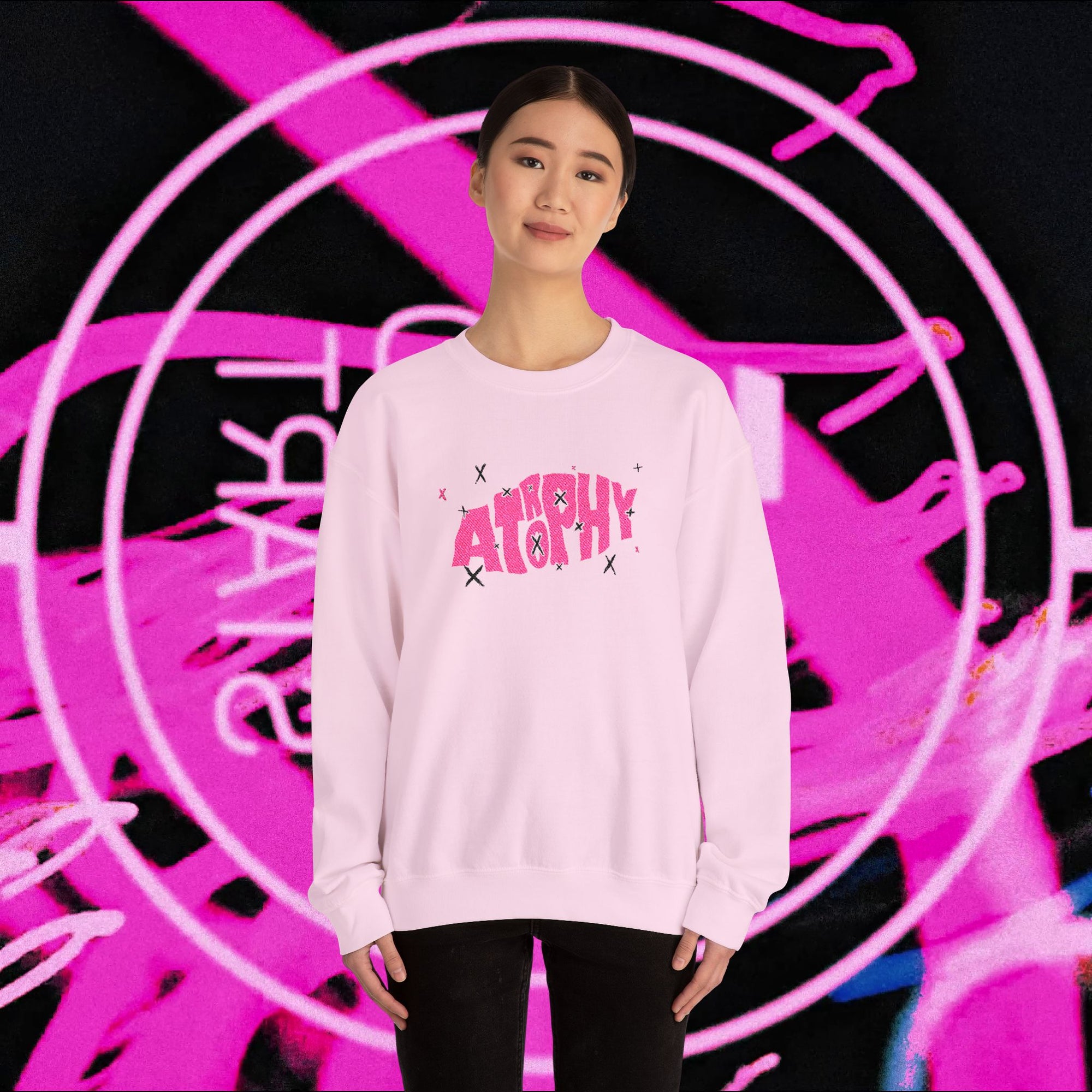 "Atrophy" X-Trophy Embroided Sweater (Lighter Colours)