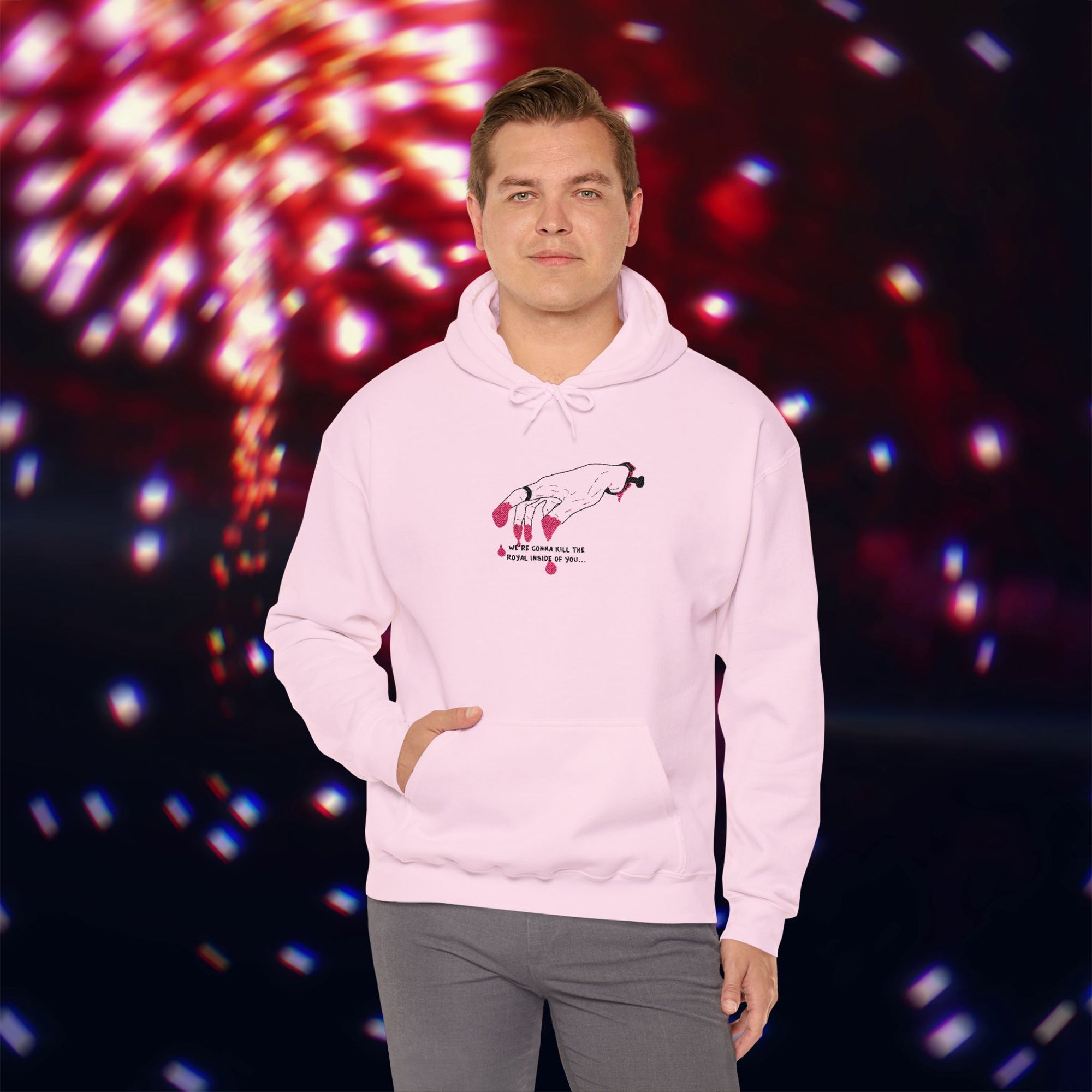 "Golden Blood" Kill The Royal Embroided Hoodie (Light Colours)