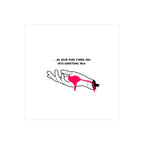 "Golden Blood" Something New Sticker (White)