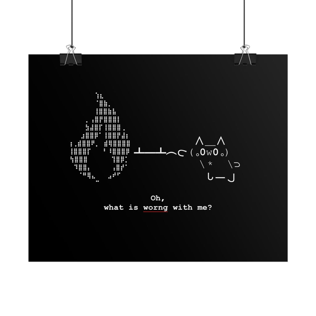 "Atrophy" ASCII Art Poster