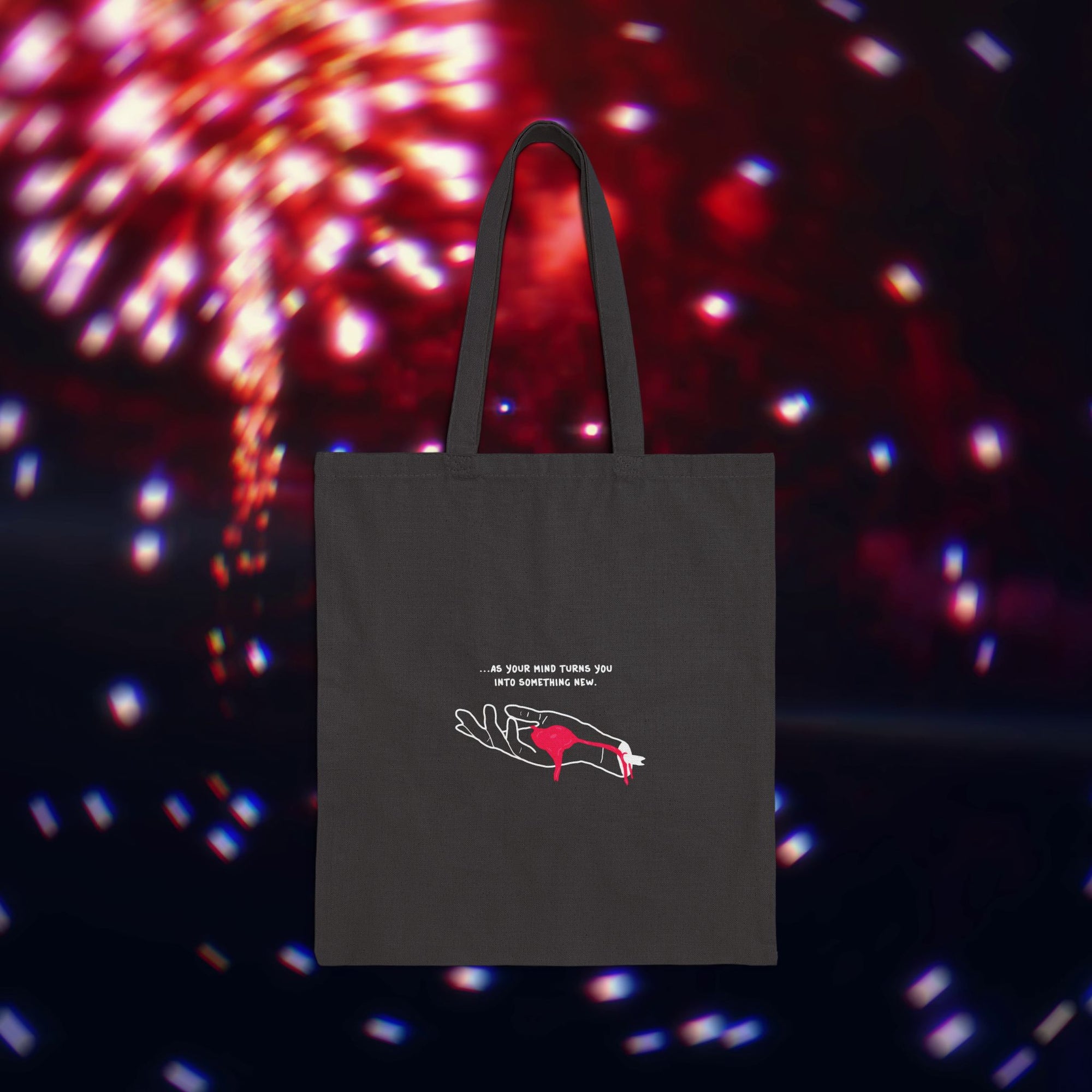 "Golden Blood" Bleeding Hands Tote Bag