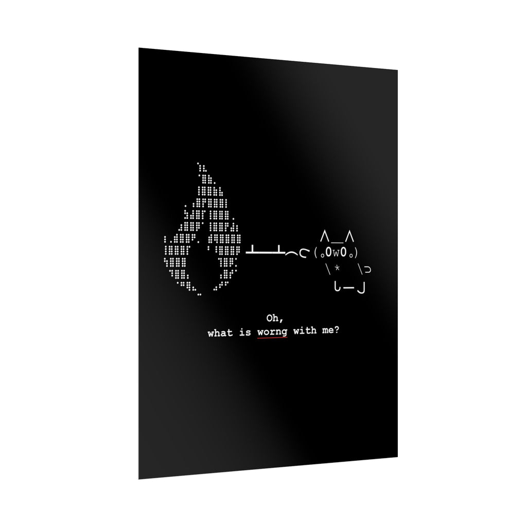 "Atrophy" ASCII Art Poster
