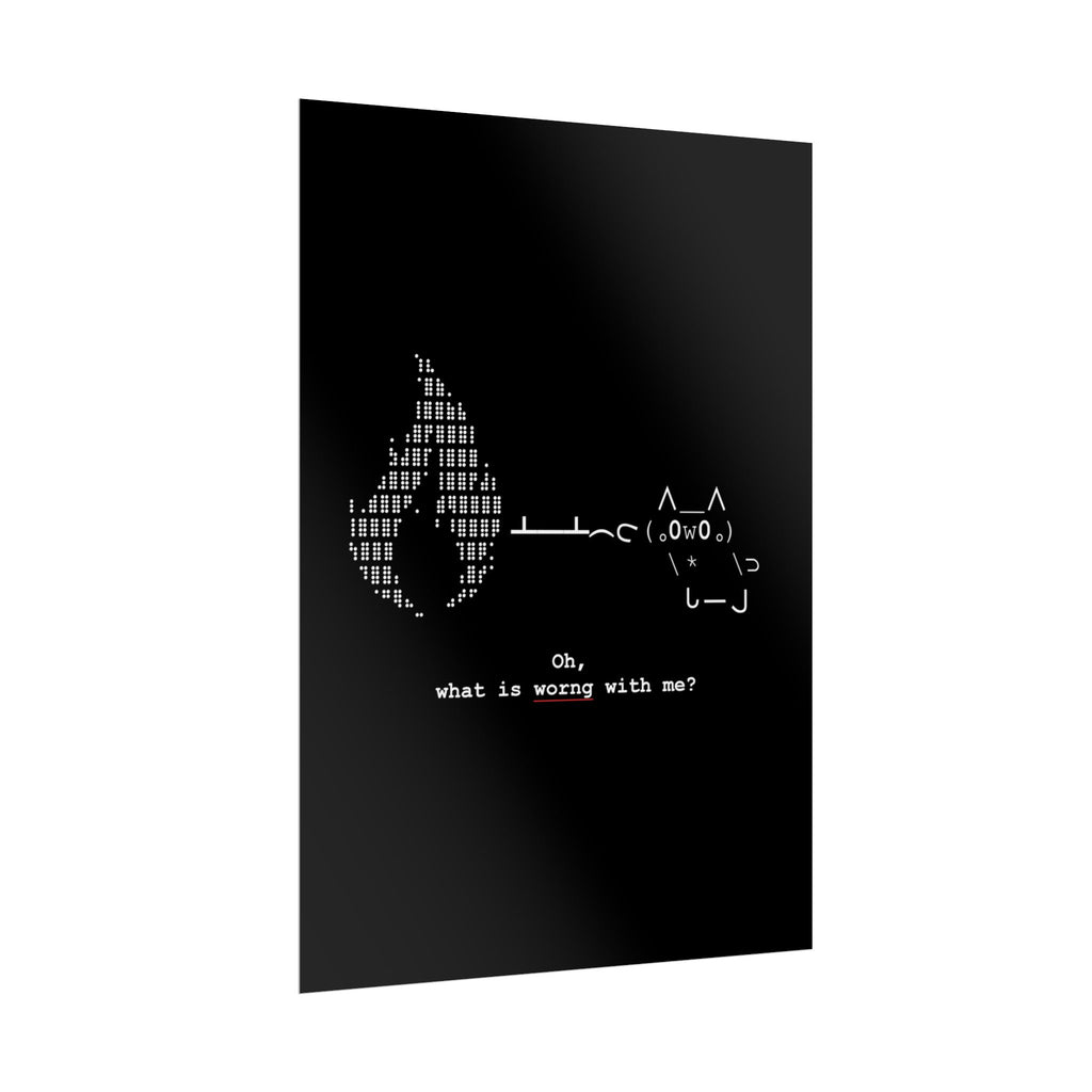 "Atrophy" ASCII Art Poster