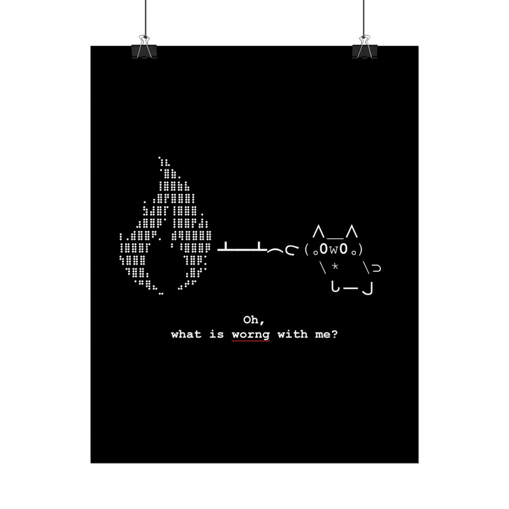 "Atrophy" ASCII Art Poster