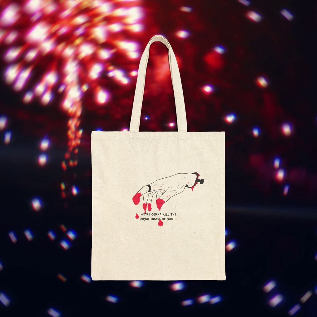 "Golden Blood" Bleeding Hands Tote Bag