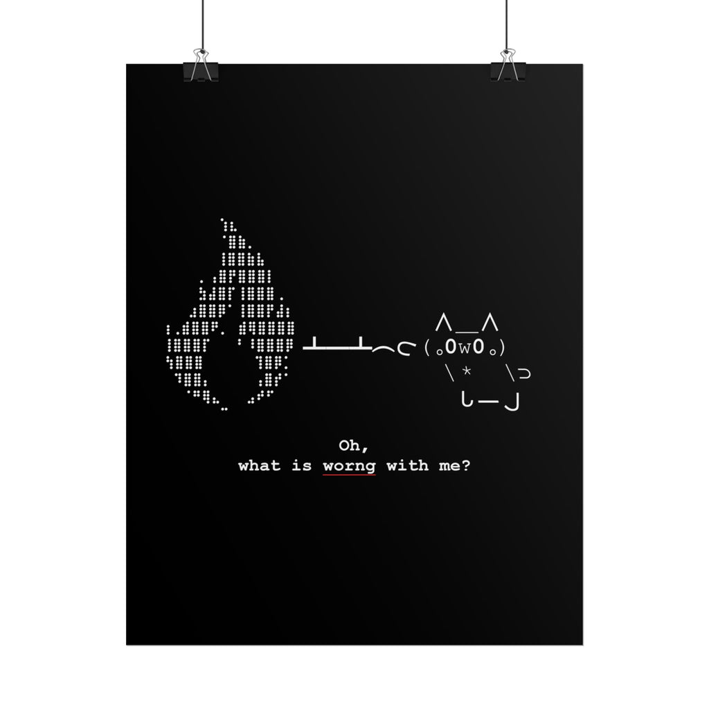 "Atrophy" ASCII Art Poster