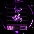 “Never Fall For Her” Brutalist Poster (Purple)