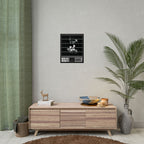 “Never Fall For Her” Brutalist Poster (White)