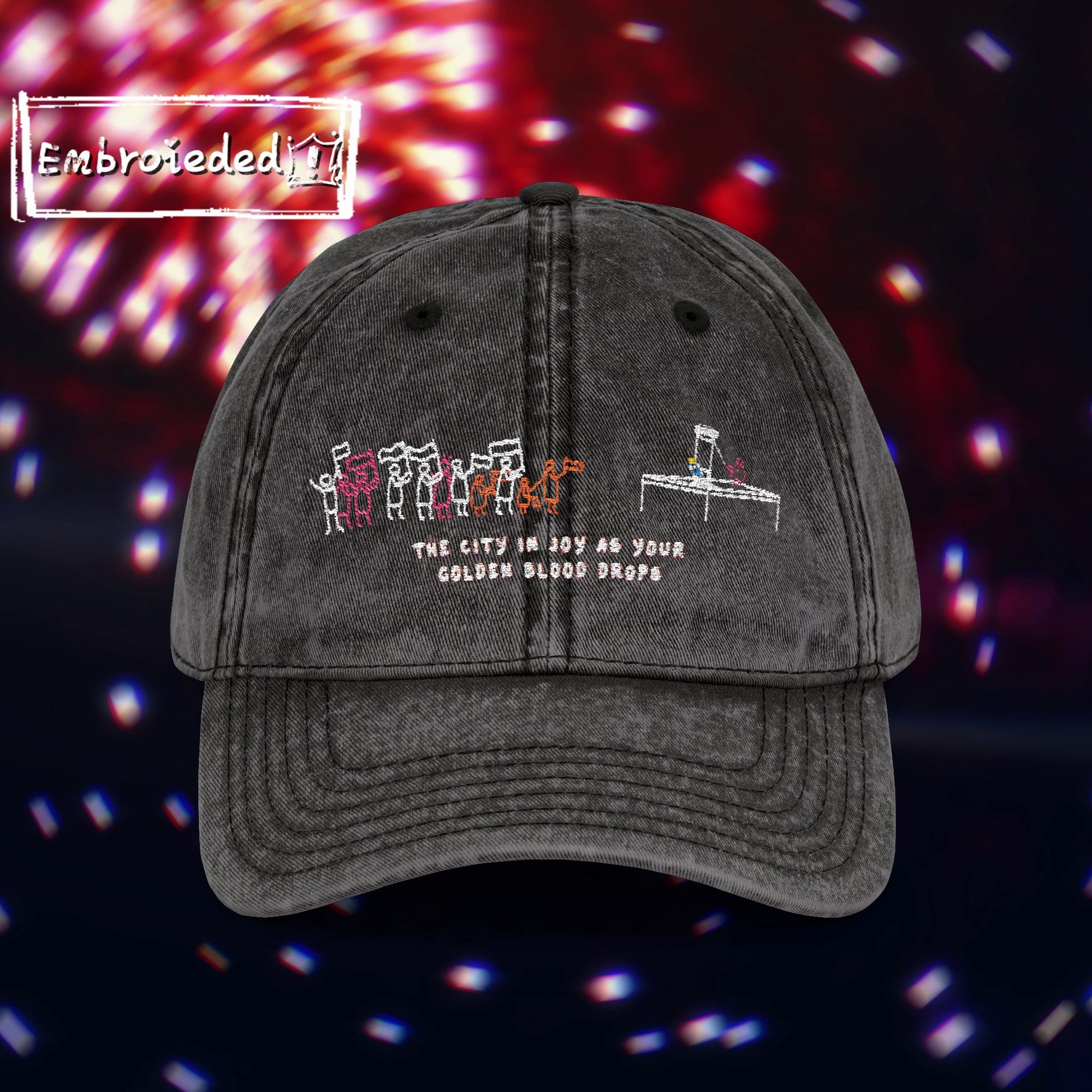"Golden Blood" Coronation Day Embroided Cap