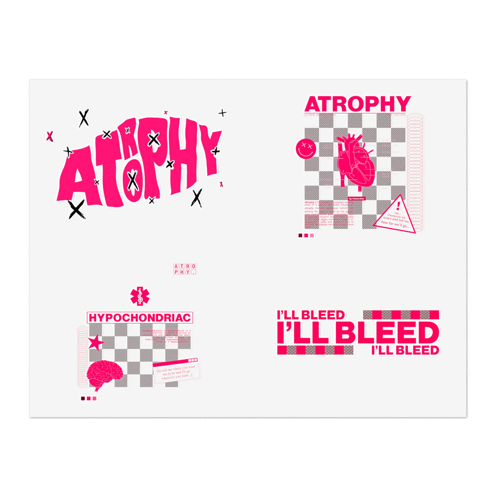 "Atrophy" Sticker Sheet