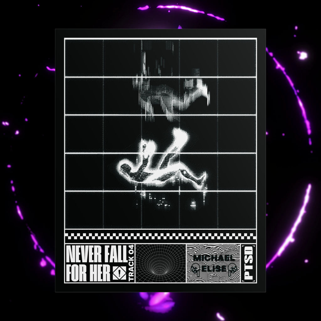 “Never Fall For Her” Brutalist Poster (White)