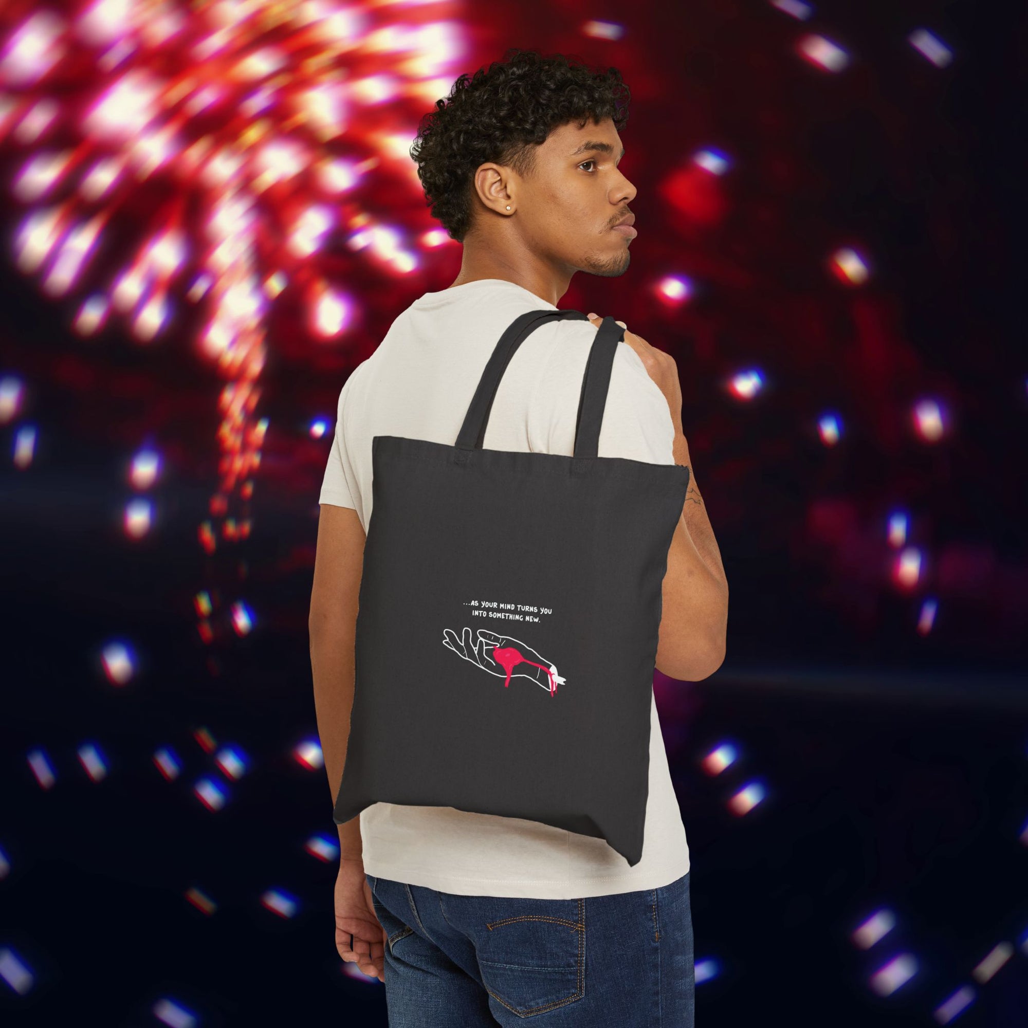 "Golden Blood" Bleeding Hands Tote Bag