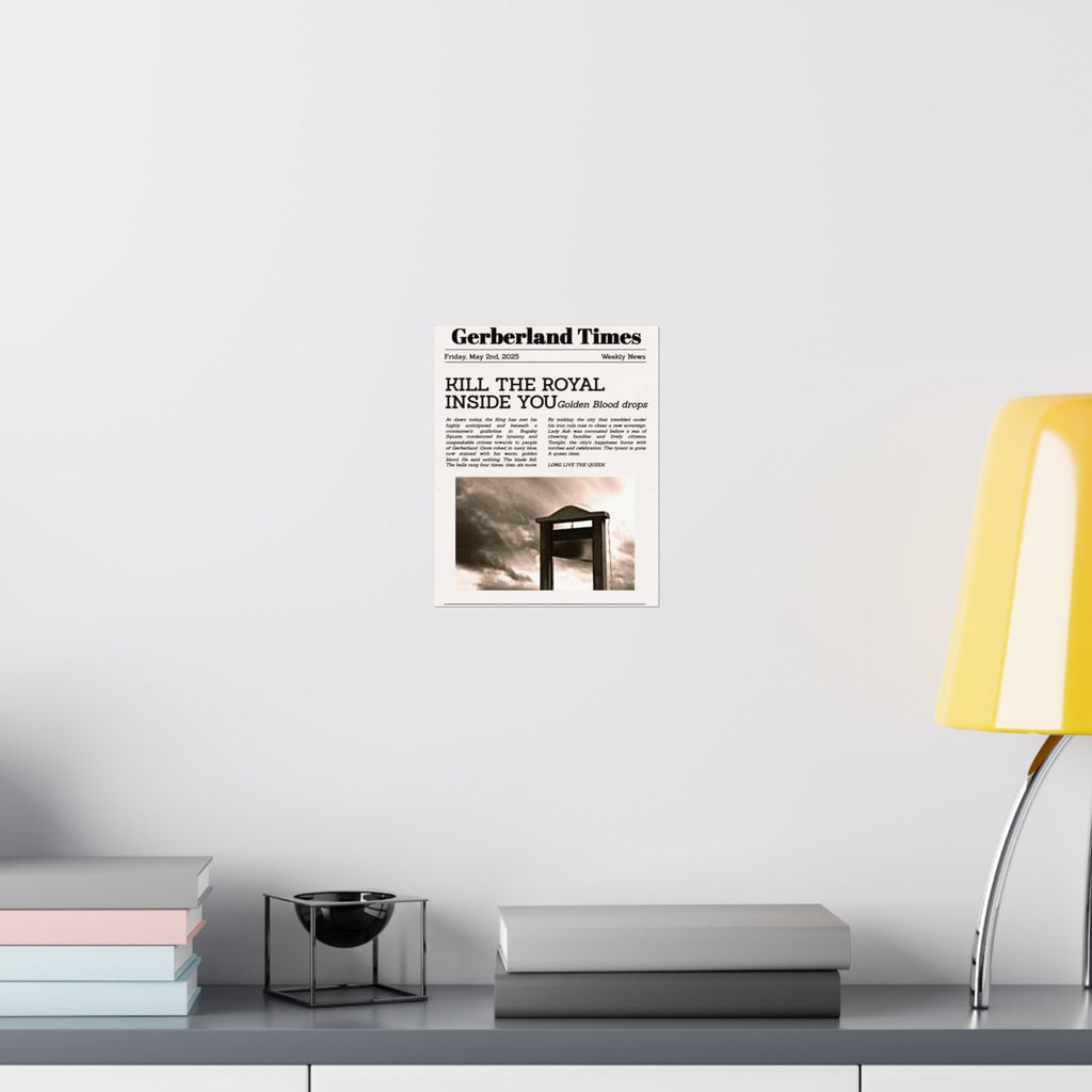 "Golden Blood" Newspaper Clipping Poster