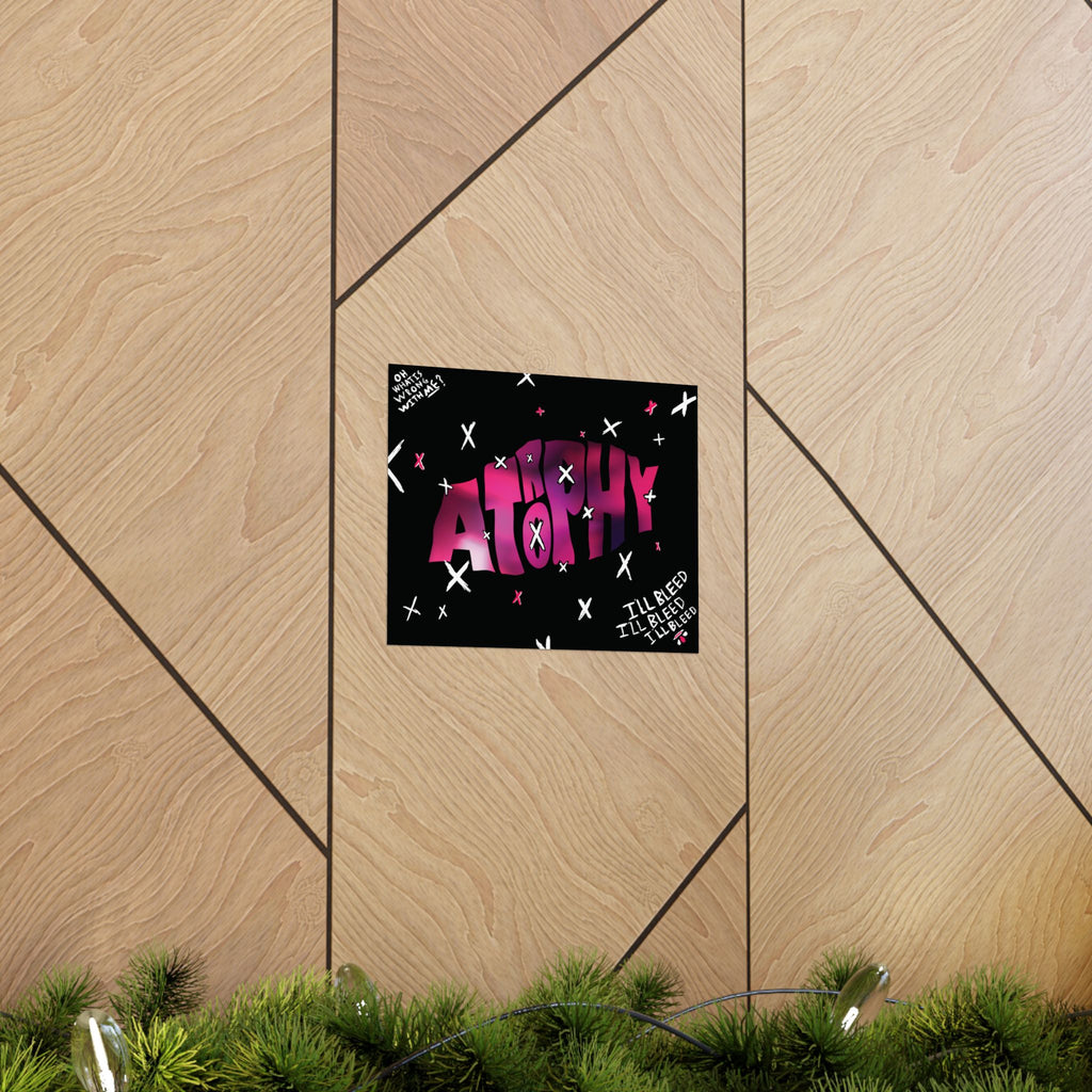 "Atrophy" X-Trophy Poster (Black)