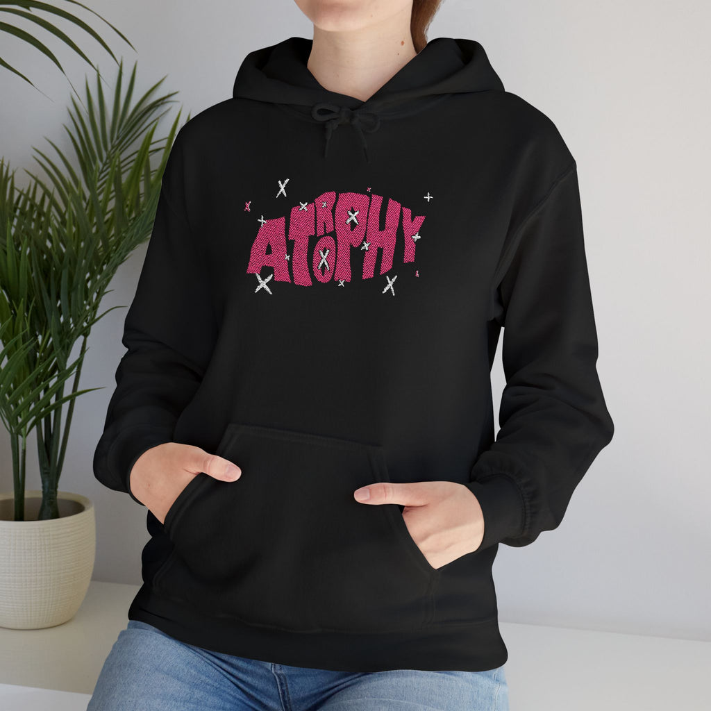 "Atrophy" X-Trophy Embroided Hoodie (Dark Colours)