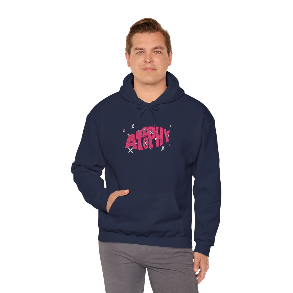 "Atrophy" X-Trophy Embroided Hoodie (Dark Colours)
