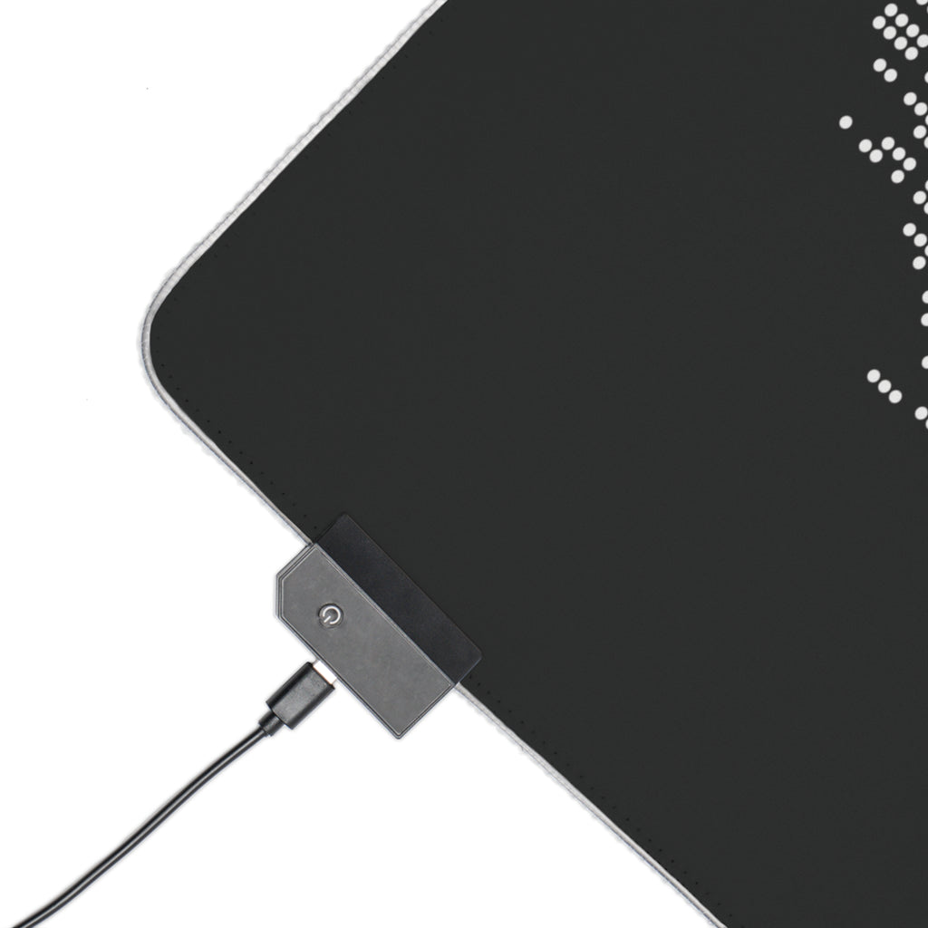 "Atrophy" ASCII Art LED Desk Pad